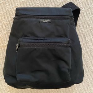 Kate spade black nylon backpack